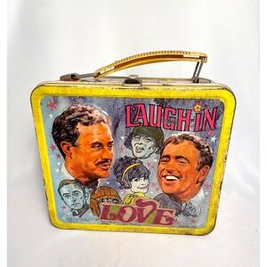 Vintage 1968 Laugh-In Metal Lunch Box by Alladdin Goldie Hawn Rowan & Martin USA